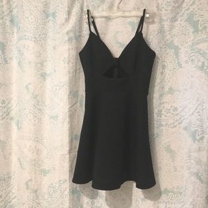 black keyhole dress